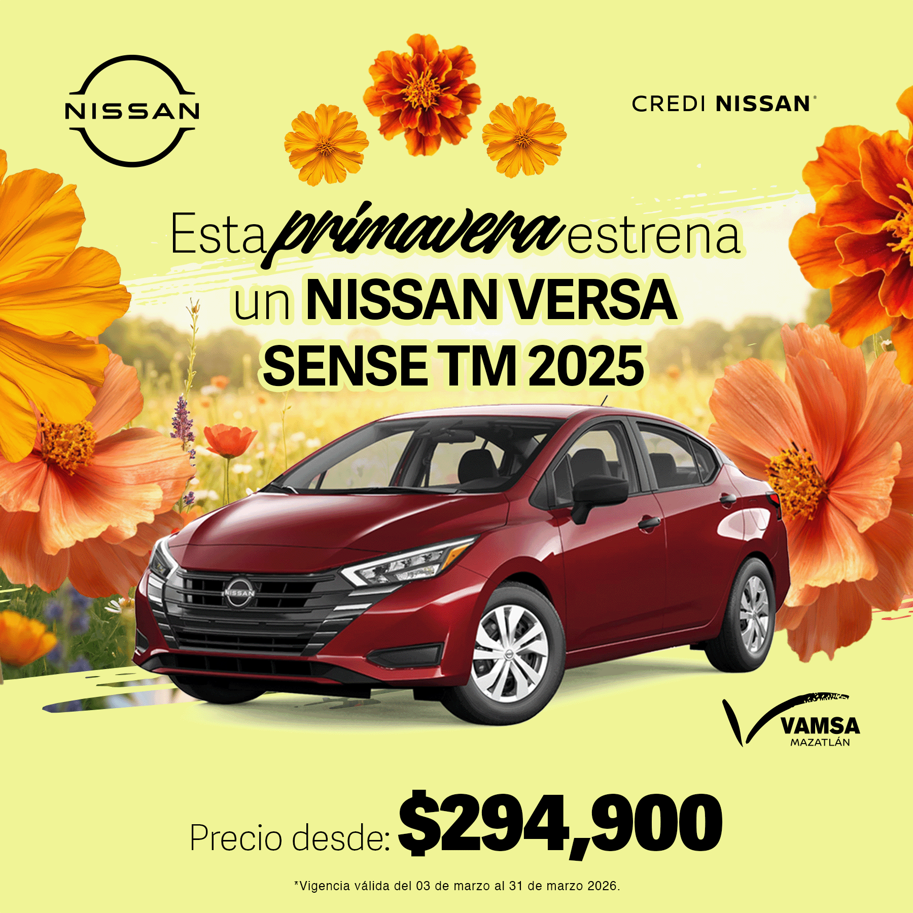 Promocion nissan versa 2026